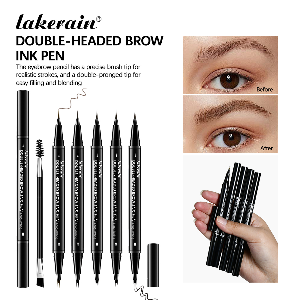 Eyebrow Pomade Pencil - 2-widełkowa kredka do brwi dwugłowy atrament