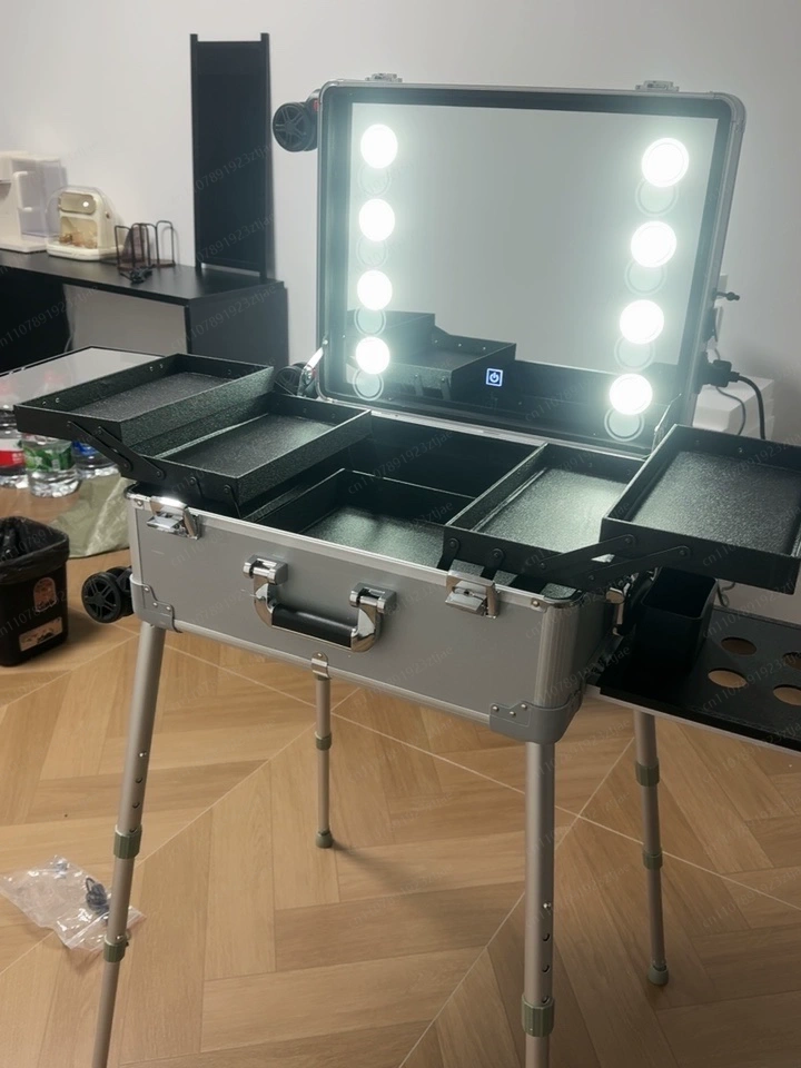 Beauty Makeup Trolley - Walizka na kółkach 22 cale z