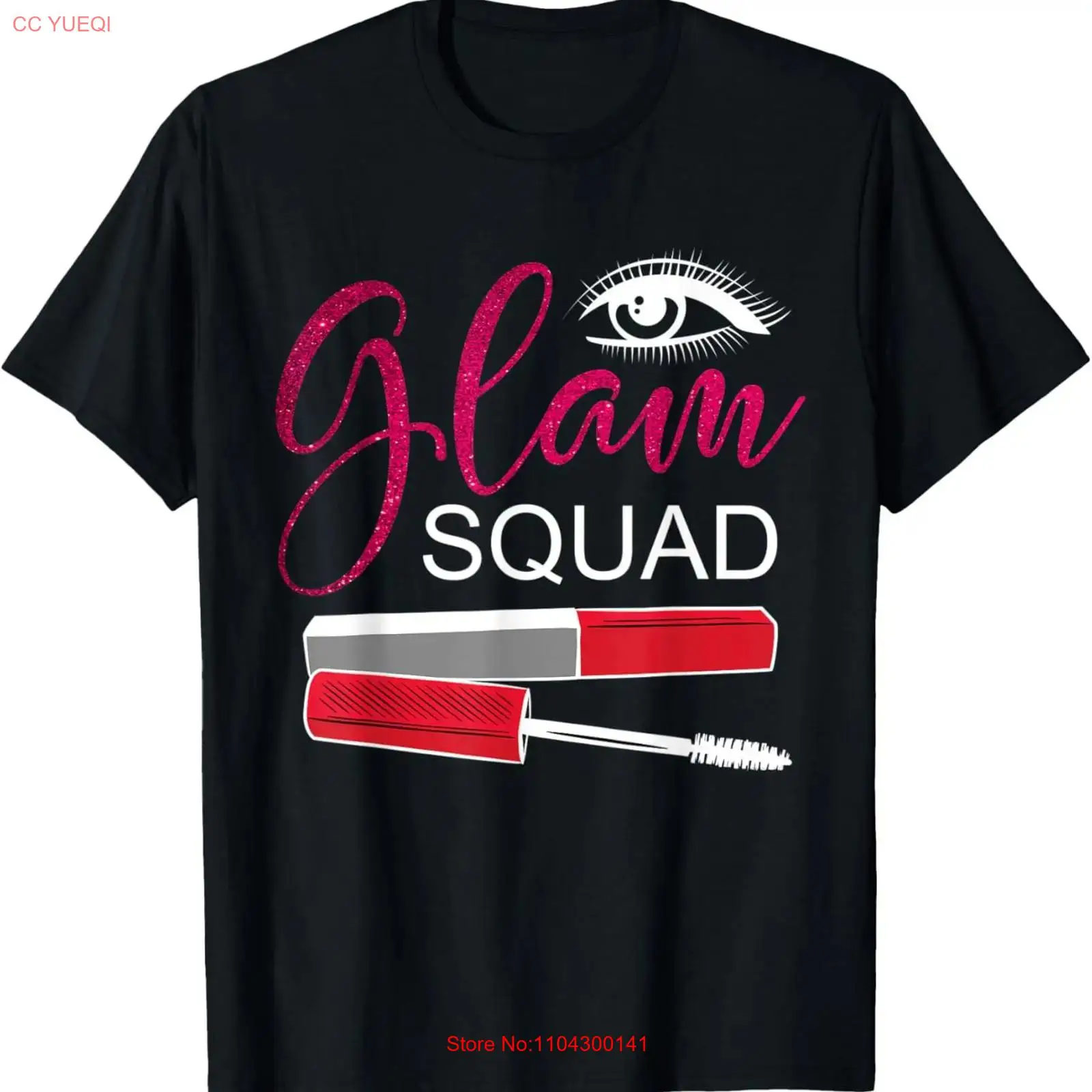 Beauty Makeup Quotes Short - Koszulka Glam Squad Cute I Love