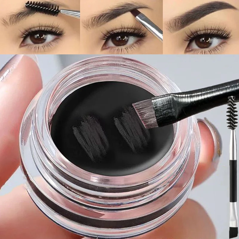 Eyebrow Pomade Pencil - Matowy brązowy czarny dziki krem ​​do