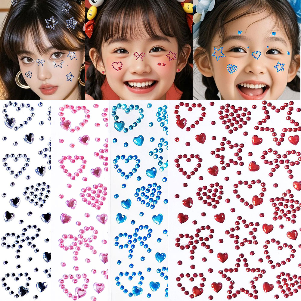 Beauty Gems Makeup - 1 szt. Naklejki na twarz w