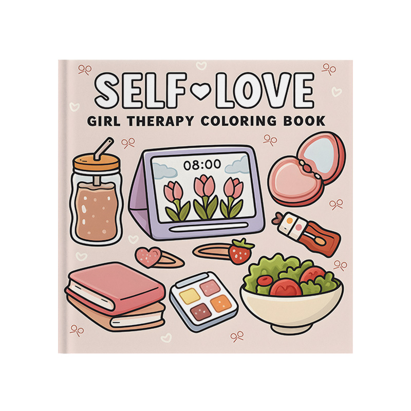 Beauty Makeup Book - Kawaii Książeczka do Kolorowania z Motywem