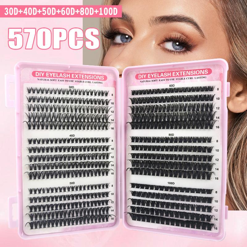 Beauty Makeup Book - Pojedyncze rzęsy 570 szt. 30D 40D