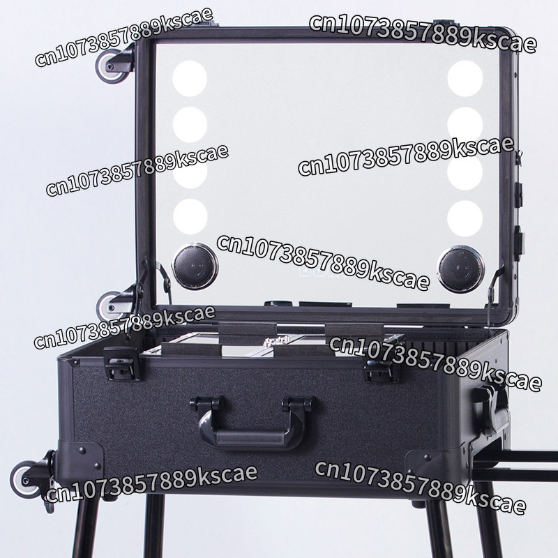 Beauty Makeup Trolley - Profesjonalny wózek na lampę, walizka kosmetyczna