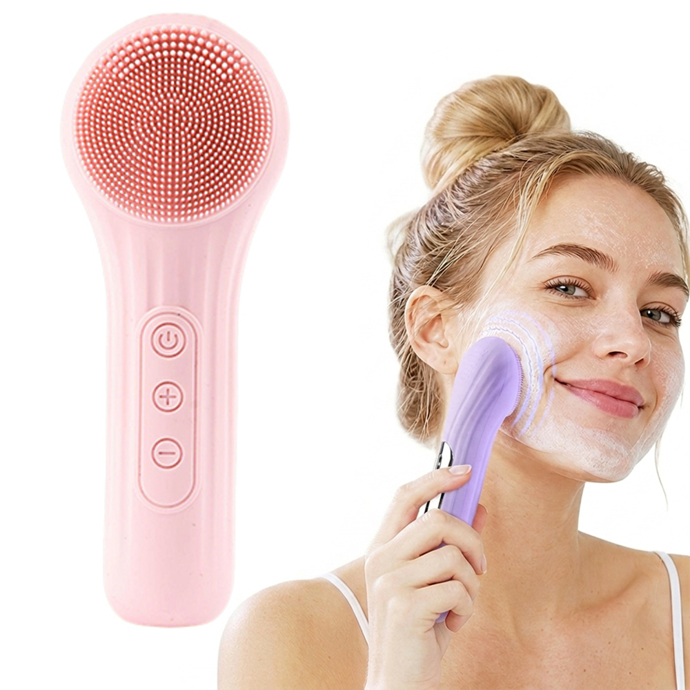 Electric Face Cleanser Brush - Elektryczna szczoteczka do czyszczenia twarzy, silikonowa,