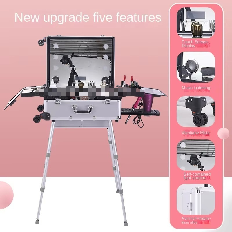 Aluminiowa walizka na kółkach  – Beauty Makeup Trolley recenzja i cena