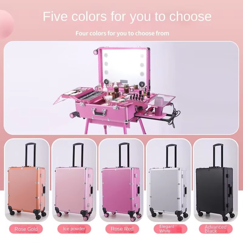Aluminiowa walizka na kółkach  – Beauty Makeup Trolley recenzja i cena
