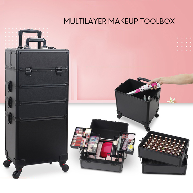 Modna damska kosmetyczka na kó – Beauty Makeup Trolley recenzja i cena