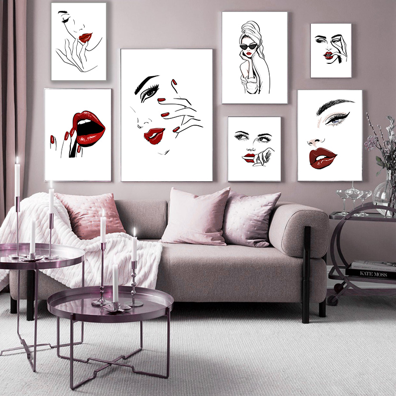 Plakat w stylu nordyckim, maki – Beauty Of Makeup Quotes recenzja i cena