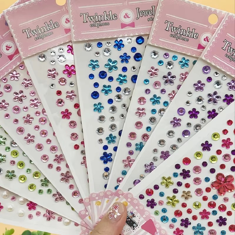 Błyszczące naklejki 3D na twar – Beauty Gems Makeup recenzja i cena