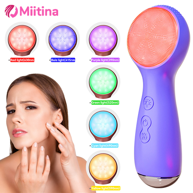 3 w 1 7 Kolorów LED Silikonowy – Electric Face Cleanser Brush recenzja i cena